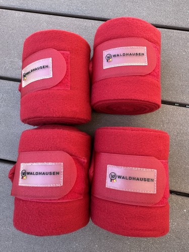 Rote fleece bandagen - fleece-bandagen, von