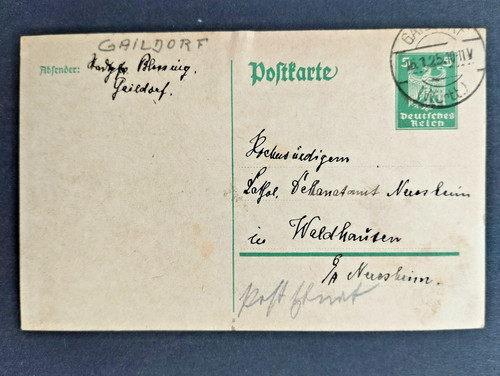 Gaildorf 1925 ga nach - 1925,